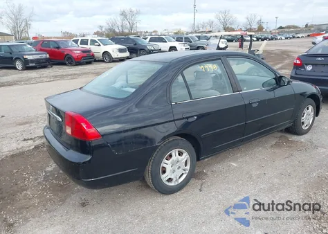 2002 Honda Civic Lx z USA, uszkodzony, nr VIN 1HGES16562L059355